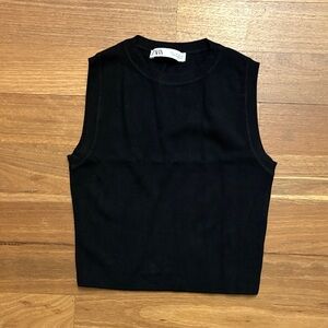 Zara Black Knit Tank